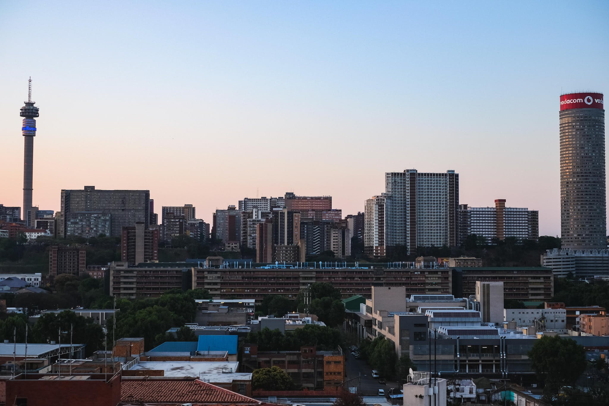View of Johannesburg Downtown, South Africa 